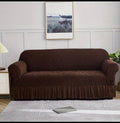 Zebra Velvet Sofa Cover (Brown Colour)