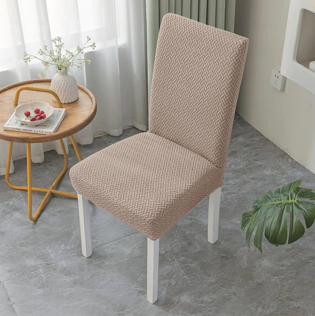 New Thickend Velvet Strip Design Dinning Chair Covers