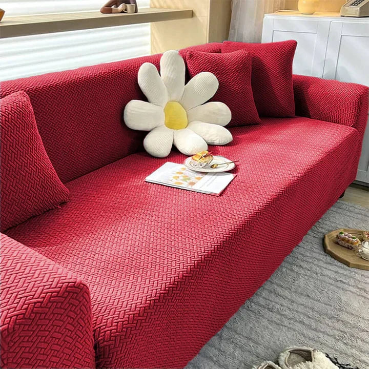 Stripe Jacquard Sofa Cover Branded